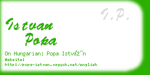 istvan popa business card